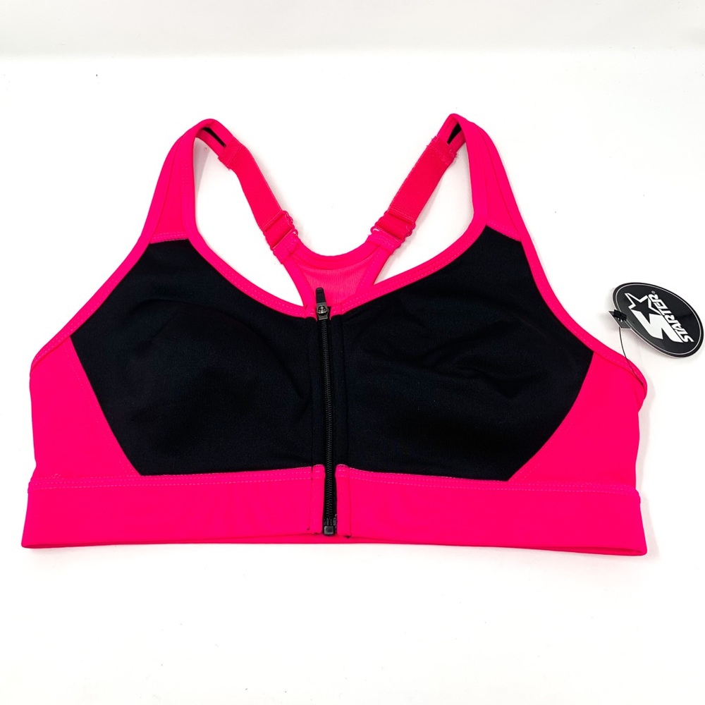 Starter Women's Small Impact Front-Zip Sports Bra
